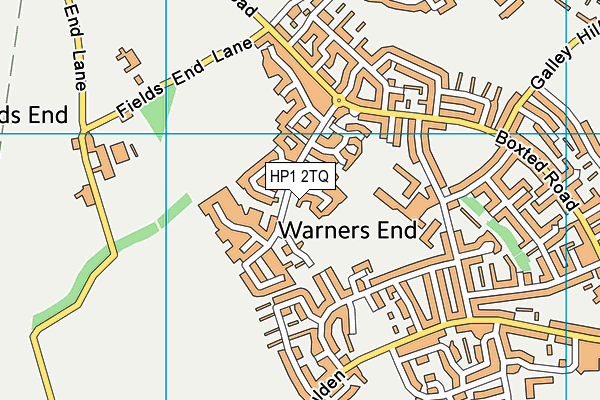HP1 2TQ map - OS VectorMap District (Ordnance Survey)
