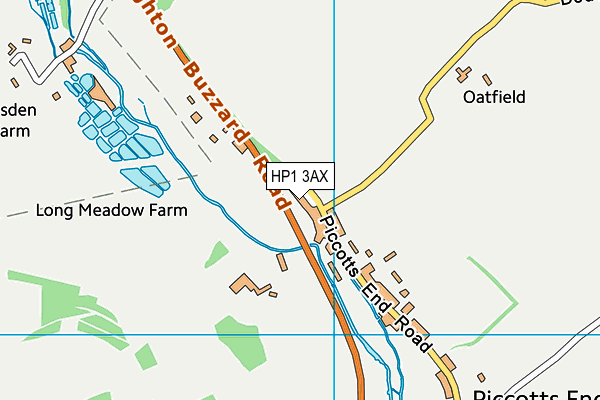 HP1 3AX map - OS VectorMap District (Ordnance Survey)
