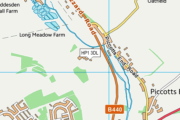 HP1 3DL map - OS VectorMap District (Ordnance Survey)