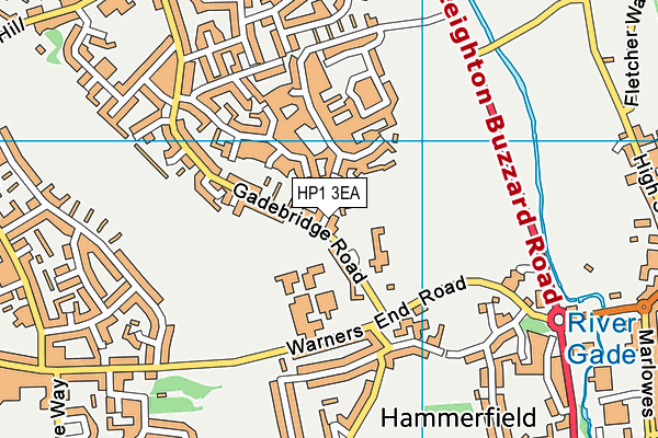 St Cuthbert Mayne Rc School map (HP1 3EA) - OS VectorMap District (Ordnance Survey)
