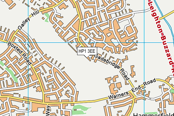 HP1 3EE map - OS VectorMap District (Ordnance Survey)