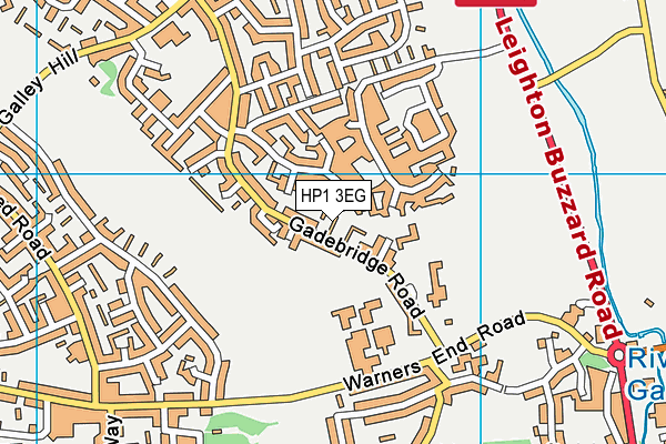 HP1 3EG map - OS VectorMap District (Ordnance Survey)