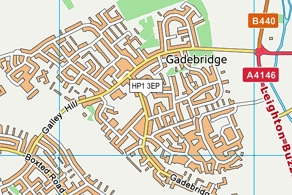 HP1 3EP map - OS VectorMap District (Ordnance Survey)
