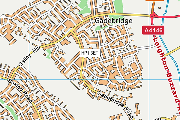 HP1 3ET map - OS VectorMap District (Ordnance Survey)