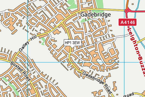 HP1 3EW map - OS VectorMap District (Ordnance Survey)