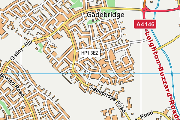 HP1 3EZ map - OS VectorMap District (Ordnance Survey)