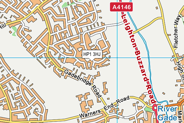 HP1 3HJ map - OS VectorMap District (Ordnance Survey)