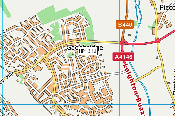 HP1 3HU map - OS VectorMap District (Ordnance Survey)