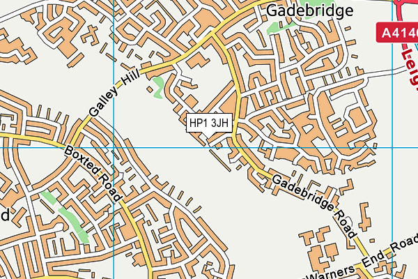 HP1 3JH map - OS VectorMap District (Ordnance Survey)