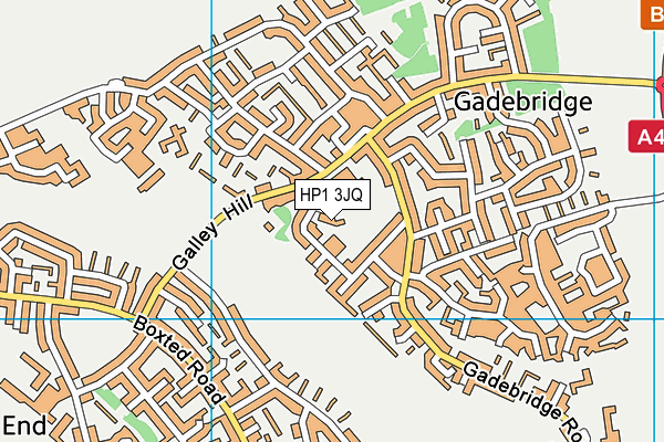 HP1 3JQ map - OS VectorMap District (Ordnance Survey)