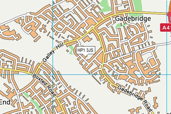 HP1 3JS map - OS VectorMap District (Ordnance Survey)
