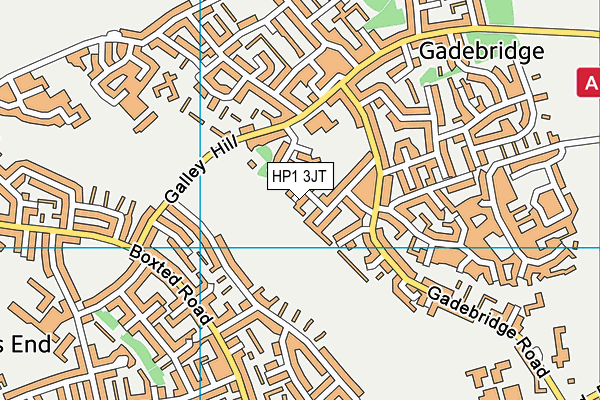 HP1 3JT map - OS VectorMap District (Ordnance Survey)