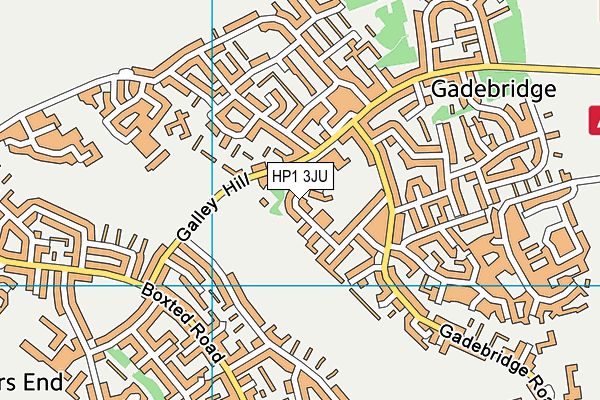 HP1 3JU map - OS VectorMap District (Ordnance Survey)