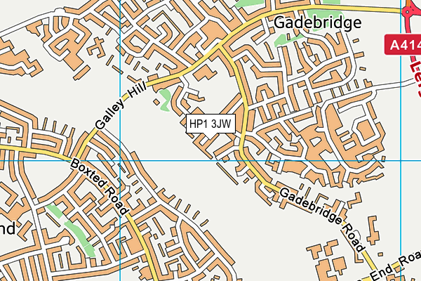 HP1 3JW map - OS VectorMap District (Ordnance Survey)
