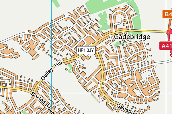 HP1 3JY map - OS VectorMap District (Ordnance Survey)