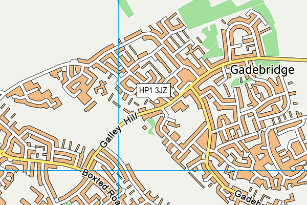 HP1 3JZ map - OS VectorMap District (Ordnance Survey)