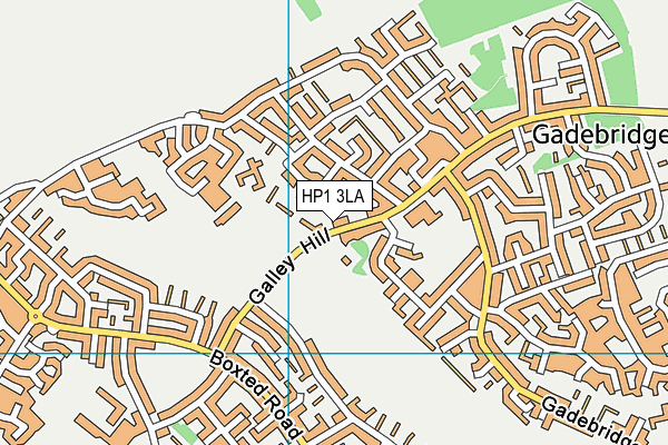 HP1 3LA map - OS VectorMap District (Ordnance Survey)