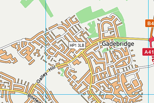 HP1 3LB map - OS VectorMap District (Ordnance Survey)