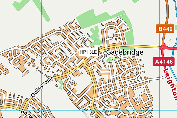 HP1 3LE map - OS VectorMap District (Ordnance Survey)