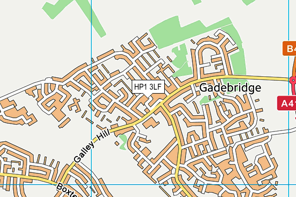 HP1 3LF map - OS VectorMap District (Ordnance Survey)