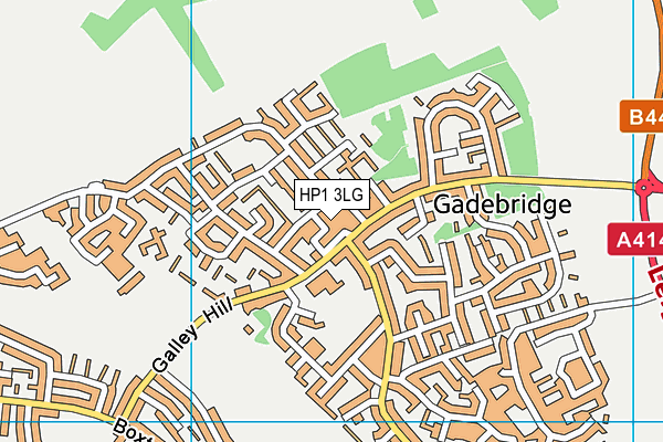 HP1 3LG map - OS VectorMap District (Ordnance Survey)