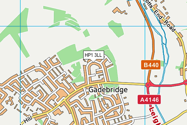 HP1 3LL map - OS VectorMap District (Ordnance Survey)