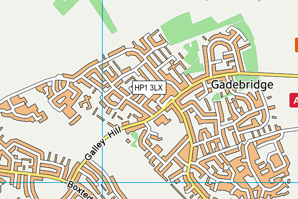 HP1 3LX map - OS VectorMap District (Ordnance Survey)