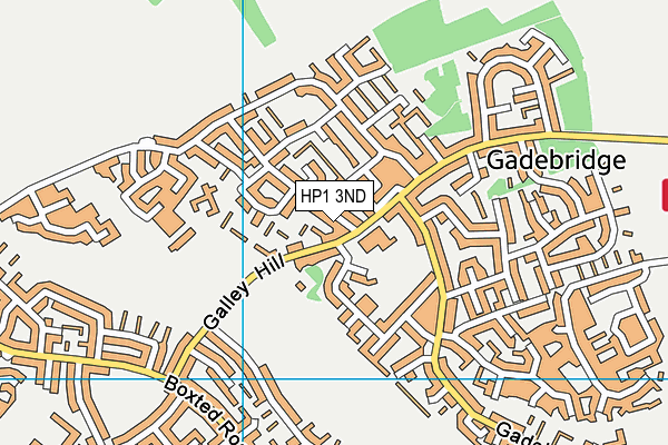 HP1 3ND map - OS VectorMap District (Ordnance Survey)