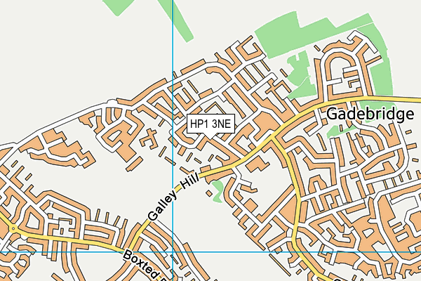 HP1 3NE map - OS VectorMap District (Ordnance Survey)