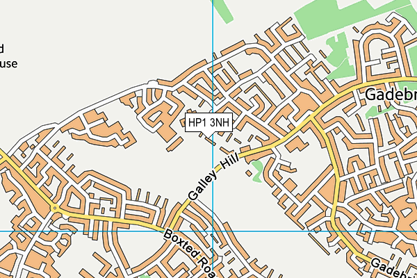HP1 3NH map - OS VectorMap District (Ordnance Survey)