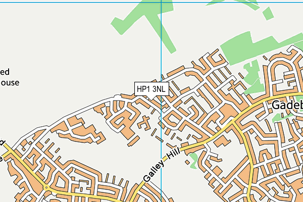 HP1 3NL map - OS VectorMap District (Ordnance Survey)