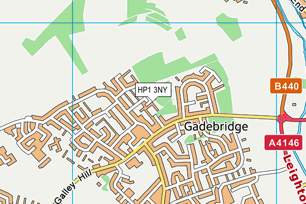 HP1 3NY map - OS VectorMap District (Ordnance Survey)