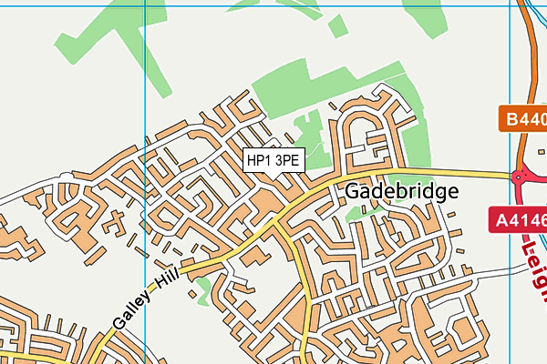HP1 3PE map - OS VectorMap District (Ordnance Survey)