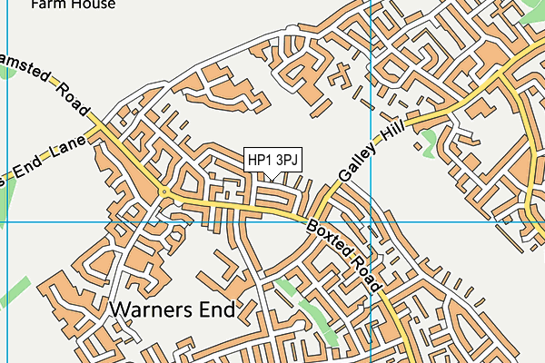HP1 3PJ map - OS VectorMap District (Ordnance Survey)