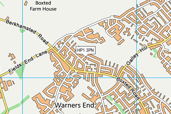 HP1 3PN map - OS VectorMap District (Ordnance Survey)