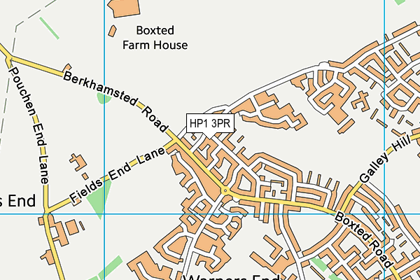 HP1 3PR map - OS VectorMap District (Ordnance Survey)