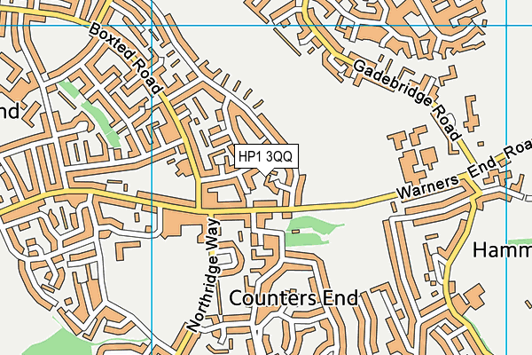 HP1 3QQ map - OS VectorMap District (Ordnance Survey)
