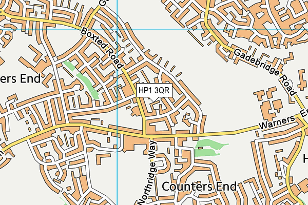 HP1 3QR map - OS VectorMap District (Ordnance Survey)