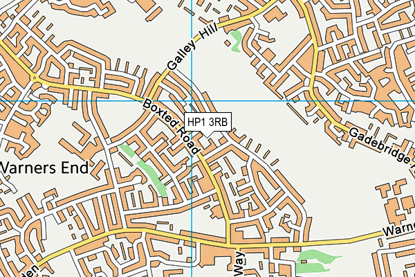 HP1 3RB map - OS VectorMap District (Ordnance Survey)