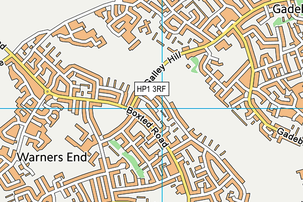 HP1 3RF map - OS VectorMap District (Ordnance Survey)
