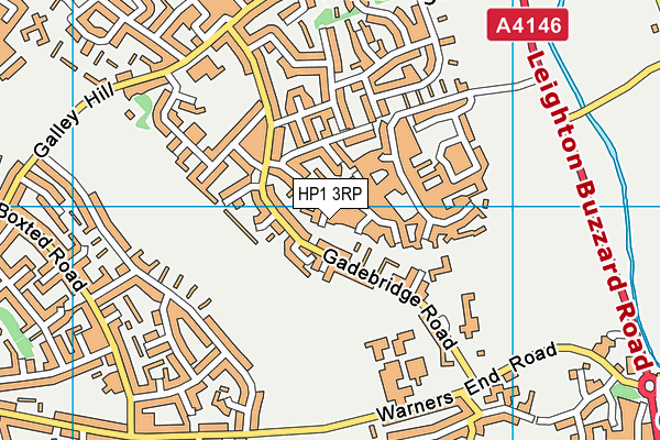 HP1 3RP map - OS VectorMap District (Ordnance Survey)