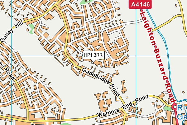 HP1 3RR map - OS VectorMap District (Ordnance Survey)