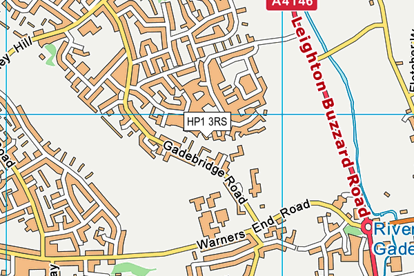 HP1 3RS map - OS VectorMap District (Ordnance Survey)