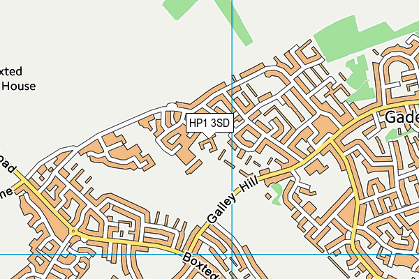 HP1 3SD map - OS VectorMap District (Ordnance Survey)