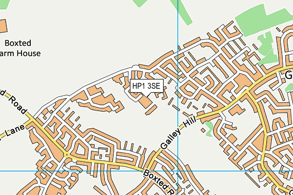 HP1 3SE map - OS VectorMap District (Ordnance Survey)