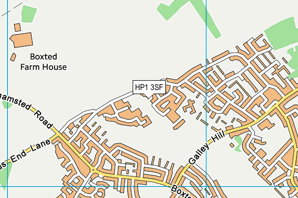 HP1 3SF map - OS VectorMap District (Ordnance Survey)