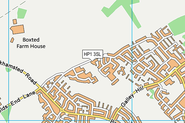 HP1 3SL map - OS VectorMap District (Ordnance Survey)