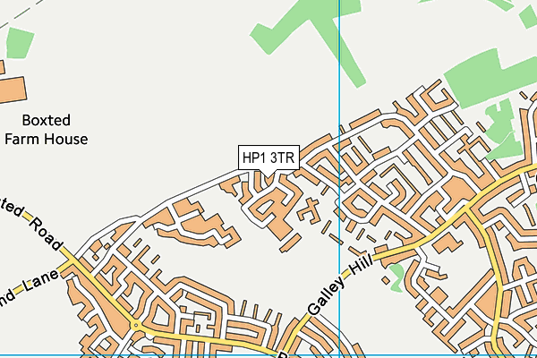 HP1 3TR map - OS VectorMap District (Ordnance Survey)
