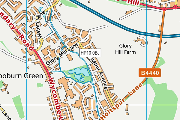 HP10 0BJ map - OS VectorMap District (Ordnance Survey)