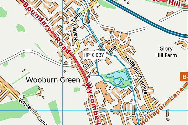 David Lloyd (Beaconsfield) map (HP10 0BY) - OS VectorMap District (Ordnance Survey)
